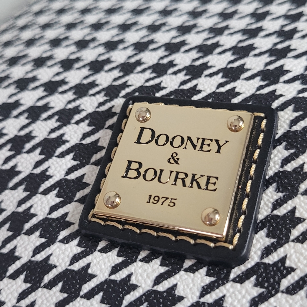 Dooney & Bourke Houndstooth Hobo Shoulder Bag - Picture 5 of 16